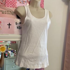 white tank top